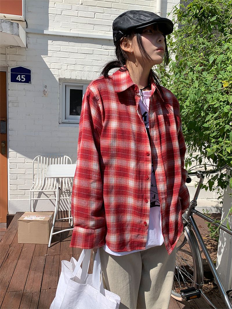 CREAM CHACK SHIRT (2C)