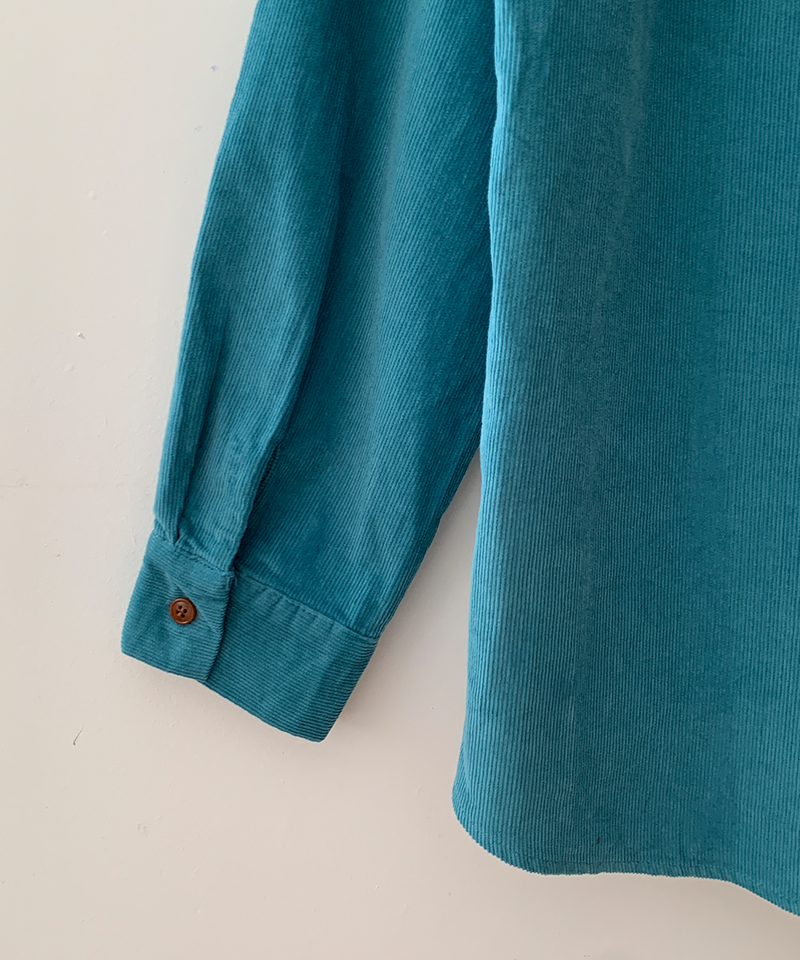 Corduroy Collar Shirt Shirt Blouse Basic Item Cotton