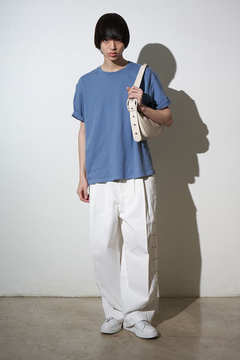 H-Buckle Soft Leather Hobo Bag (ivory)