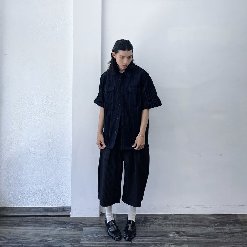 Textured Vertical Utility Shirt