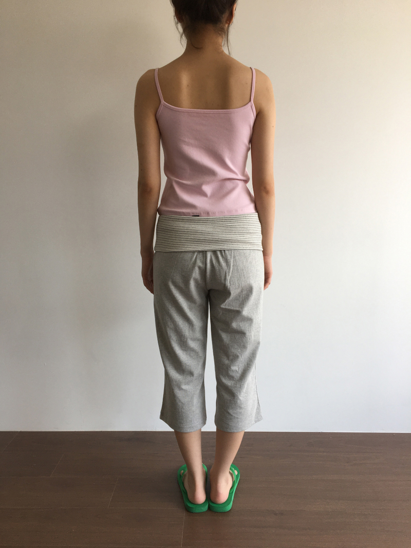 Over-banded Capri Pants (3color)