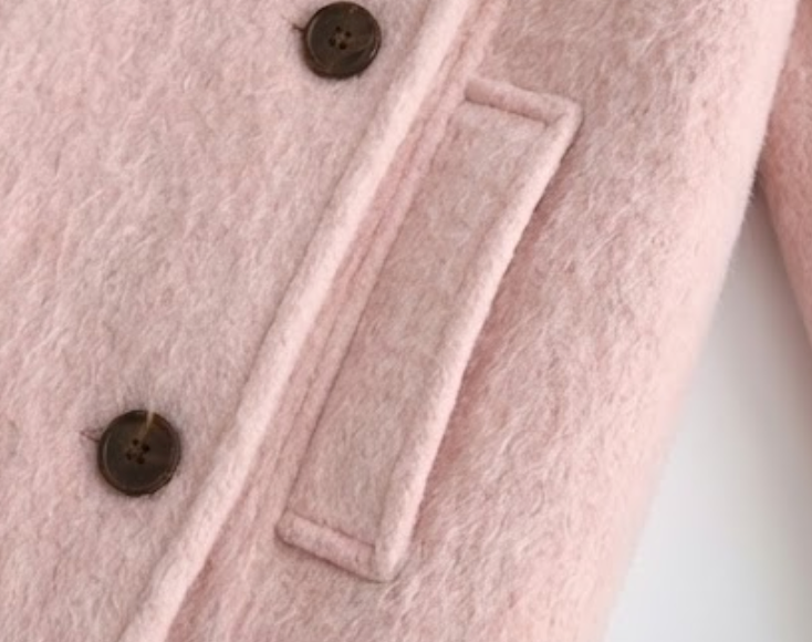 Rosie Double Button Wool Half Coat