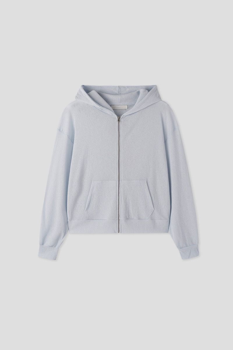 Sheer Summer Hood Zip-Up