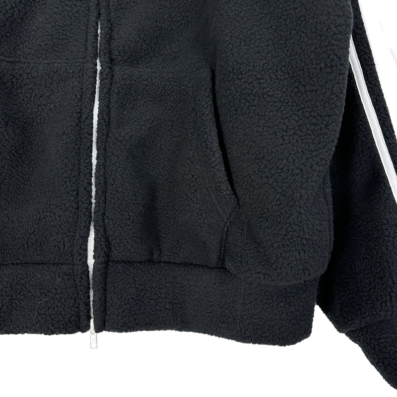 boa fleece track zip-up