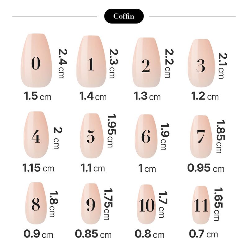 MUZMAK Reusable Nail Tip Toe Shoes(Coffin)