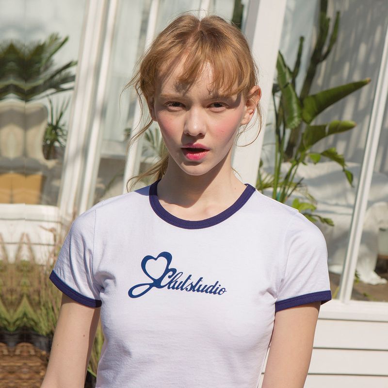 CLUT STUDIO（クラットスタジオ）の「リンガークロップTシャツ（トップス）」