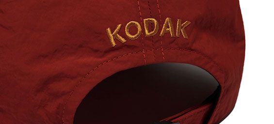 Relaxed Fit Nylon Square Logo Ball Cap【RED】