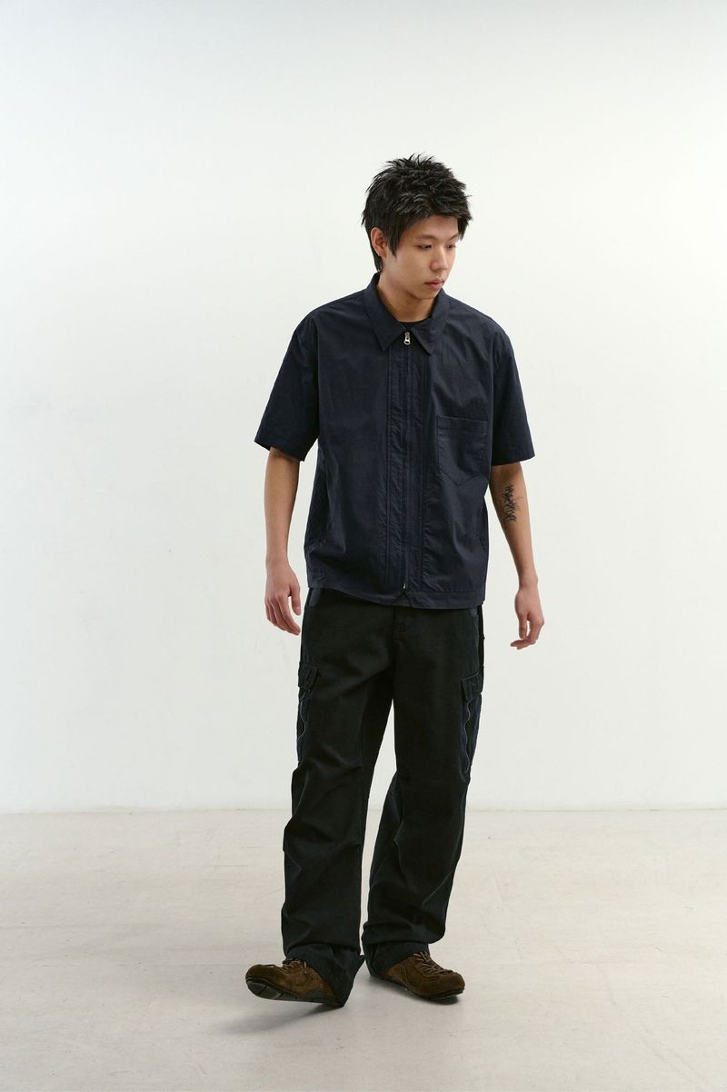 Mixed Fabric m65 Pants (Washed Navy)