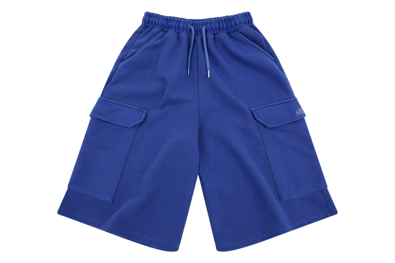 Blue pigment pocket bermuda pants