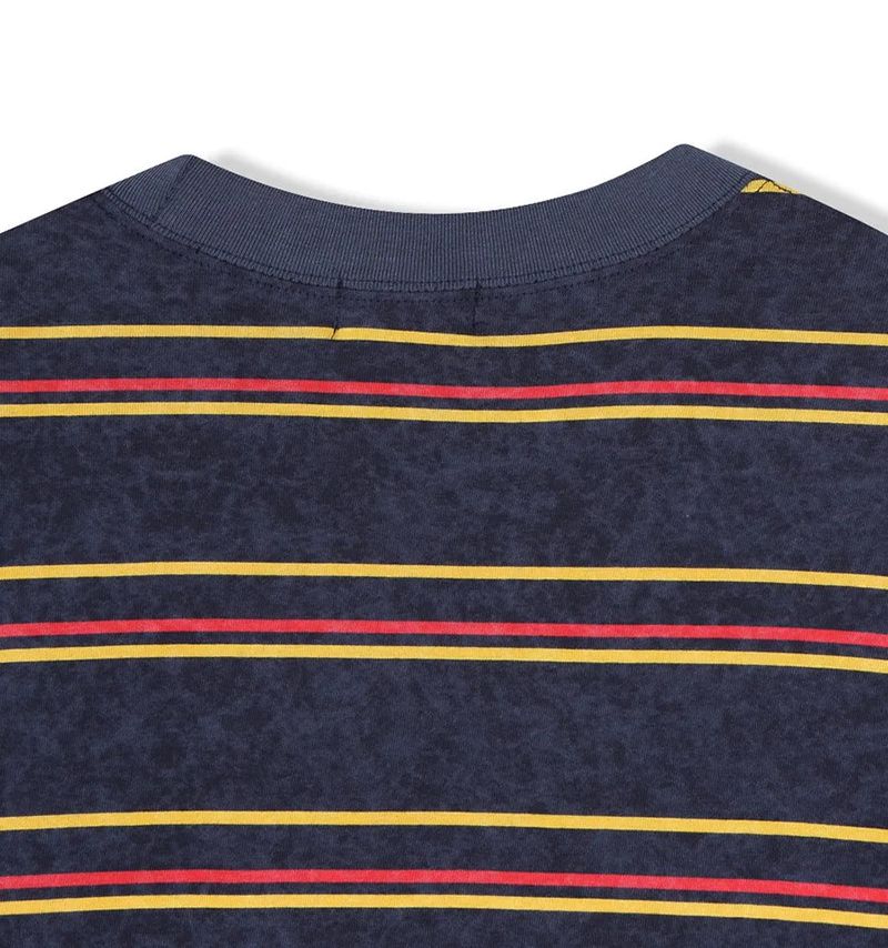multi stripe boxy T