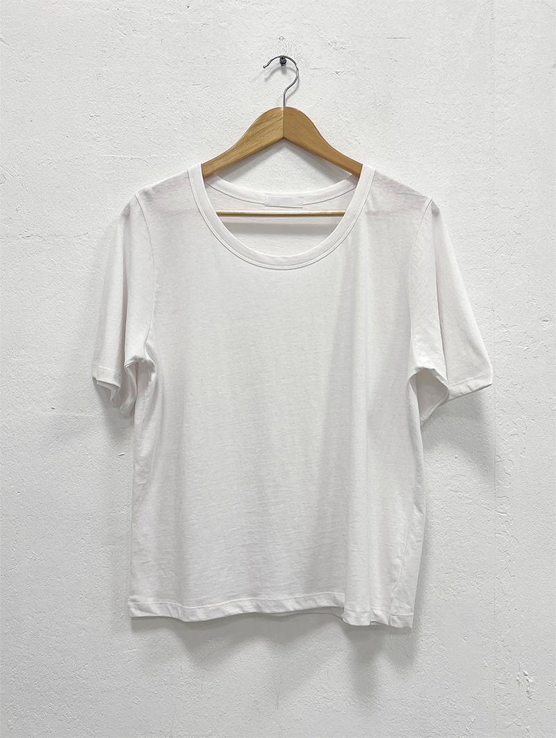 AIR U-NECK LOOSE TEE (5C)