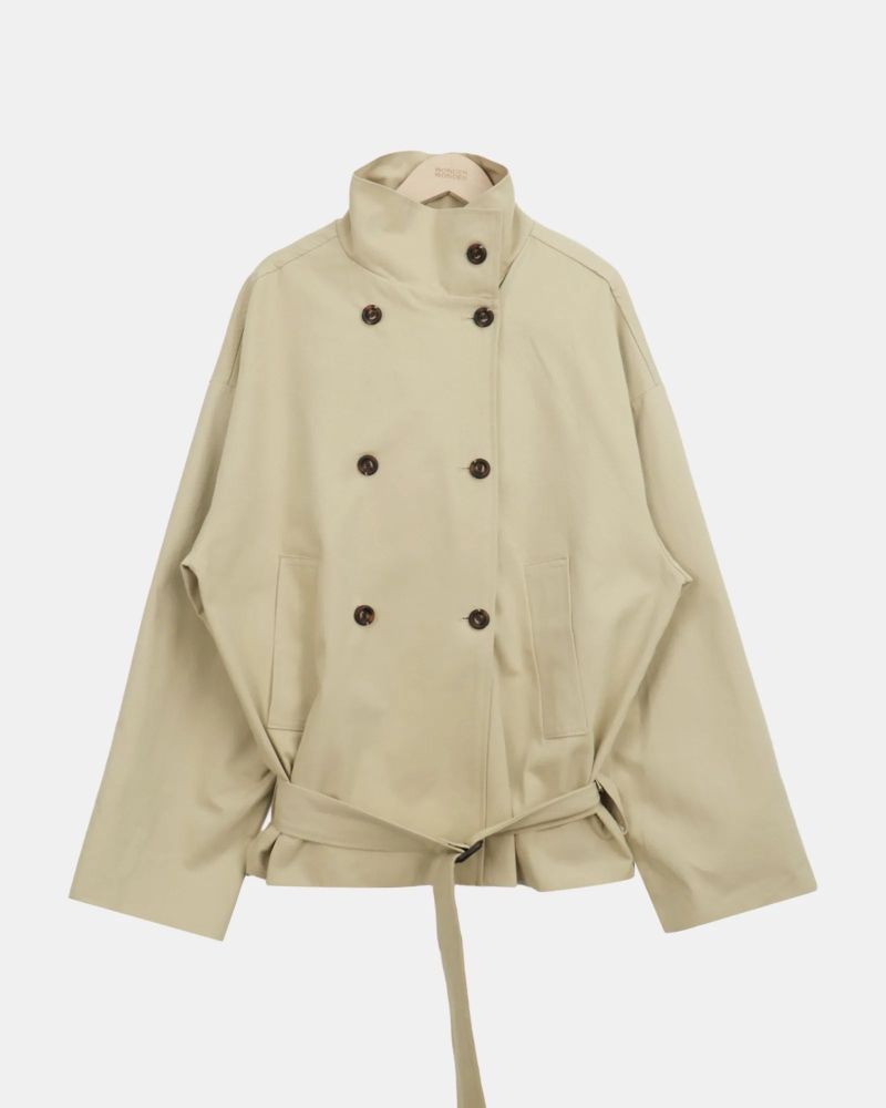 Bailin Belted Short Trench Jacket