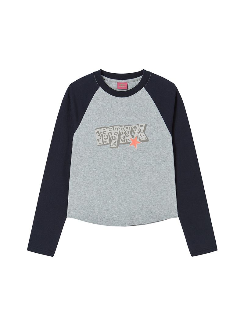 STAR RAGLAN L/S NAVY