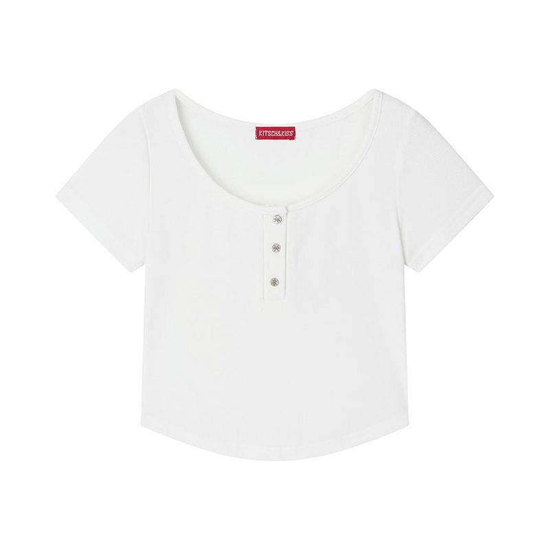 Henley Neck Button T-Shirt (26STP-SSTS03)
