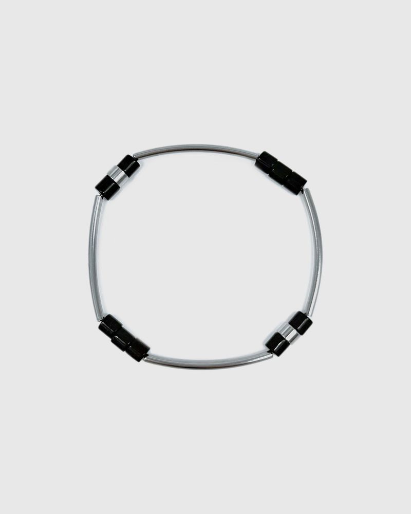 sanli(サンリー)の「オニキス パイプ ブレスレット‐フィックス(アクセサリー)」