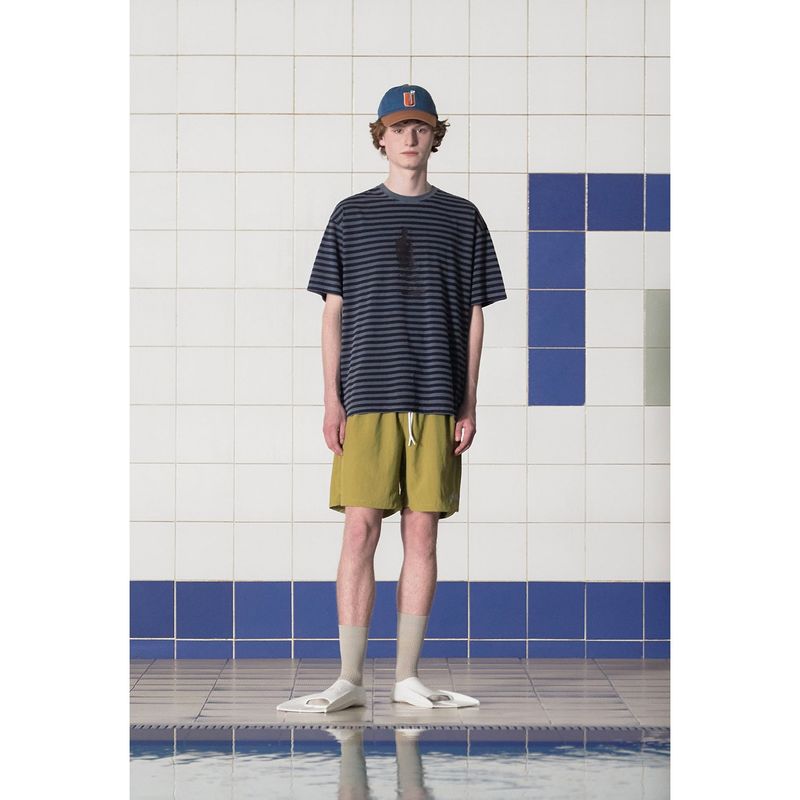 U LOGO TWO-TONE CAP / BLUE