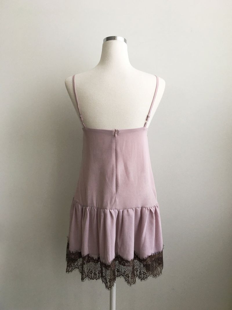 Dolce lace slip mini dress