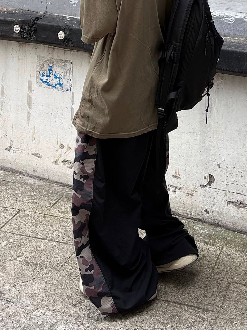 waki camo wide pants