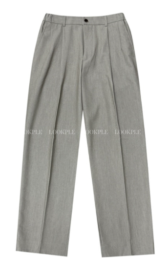 Ever Ranger Round Tuck Side Banding Semi-Wide Slacks
