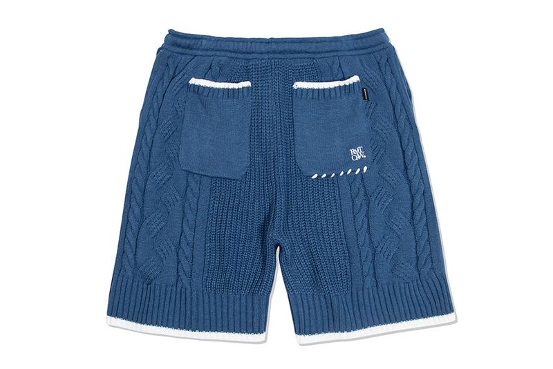 CABLE KNIT WIDE HALF PANTS