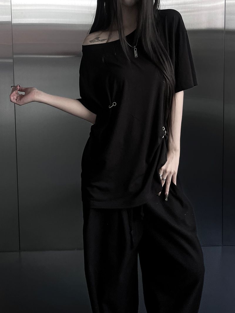 piercing ring one off short sleeve (2color)
