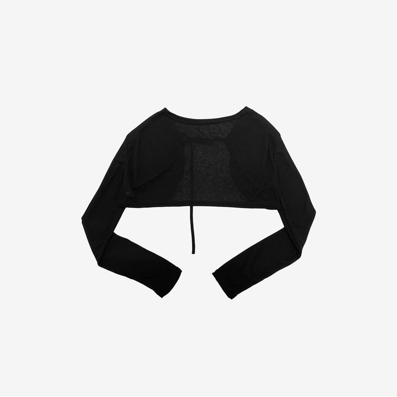 pesh string bolero + shirring sleeveless + shorts set