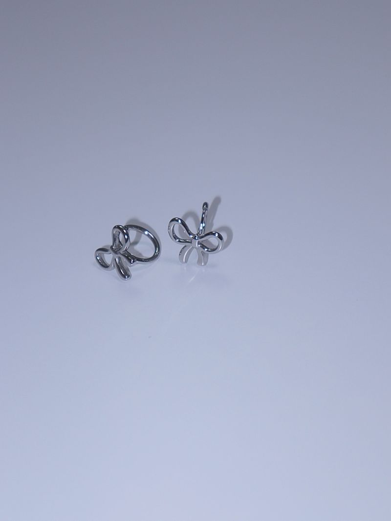 All surgical steel ribbon ring earrings