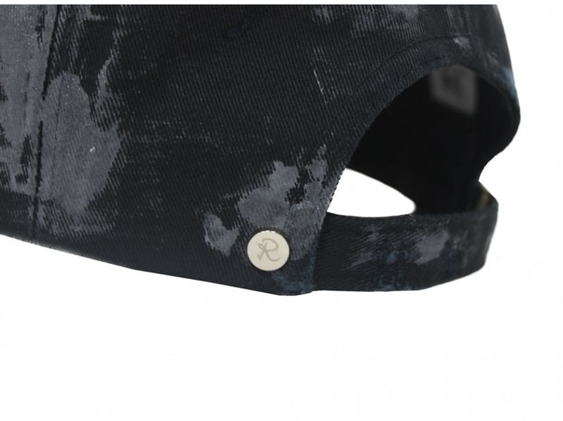 dirty gray coating destroyed ball cap