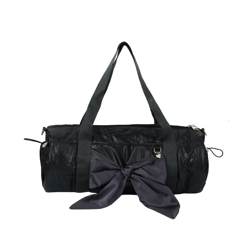 Shiny duffle bag_black