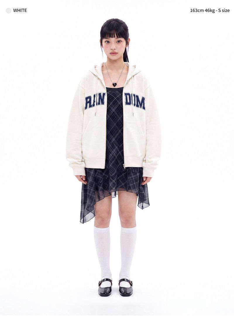 RANDOM ARCH 2-WAY ZIP-UP (3color)
