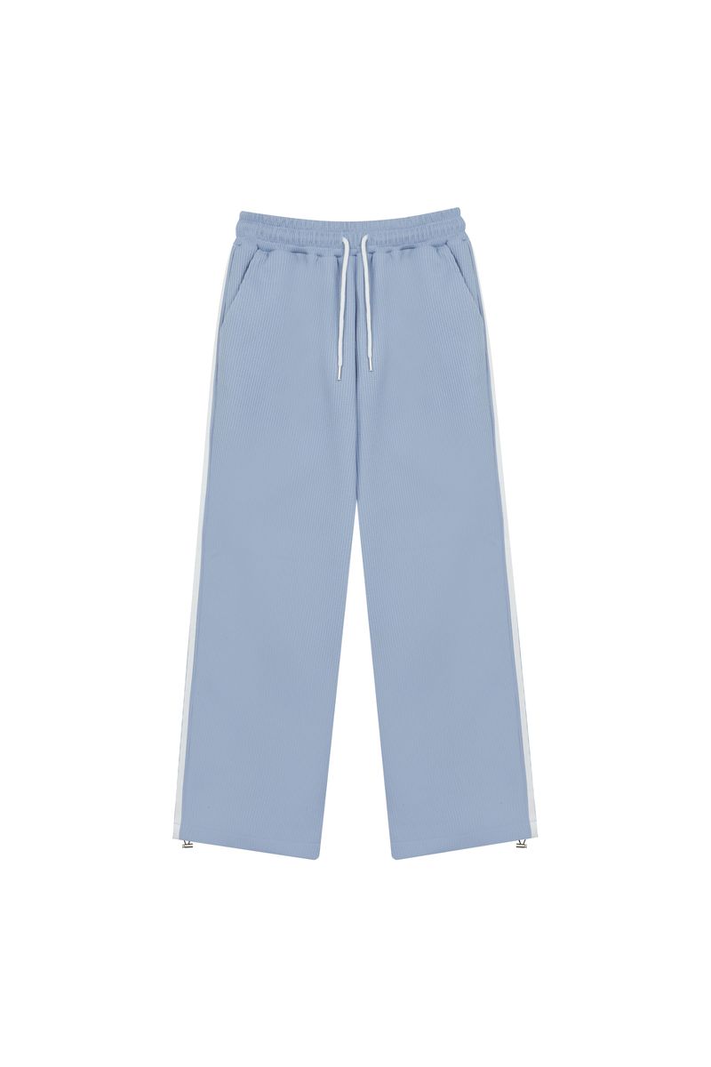 Waffle wide pants 4color