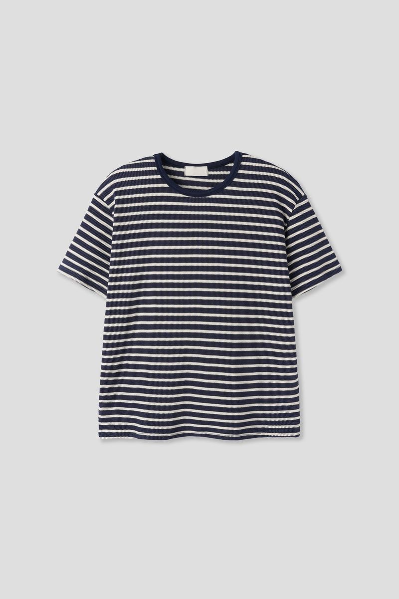 Lofi Striped Waffled Top