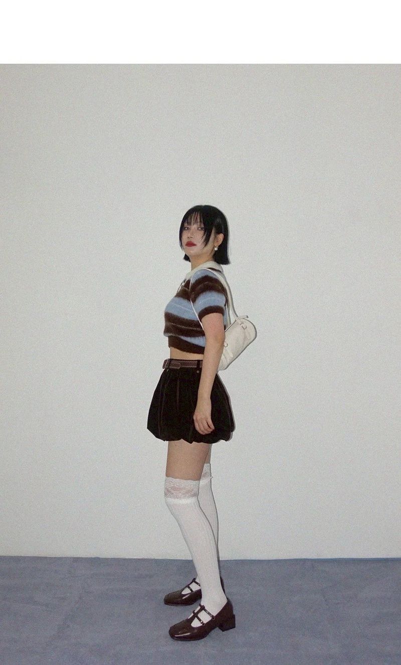  LACE COTTON KNEE SOCKS (3COLORS!)
