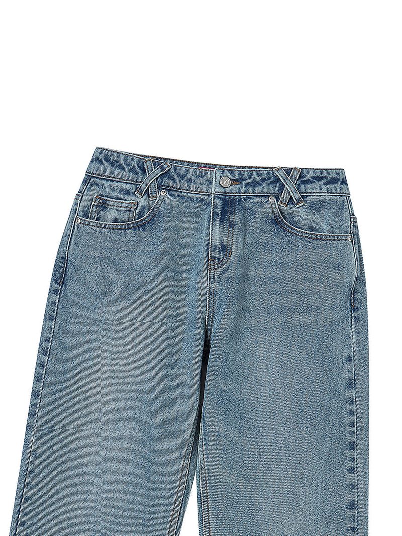STAR APLIQUE DENIM PANTS LIGHT BLUE