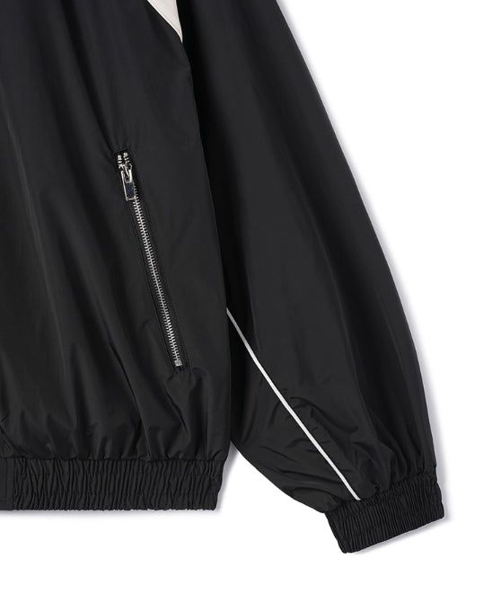Stung Leather Track Balloon Zip-Up
