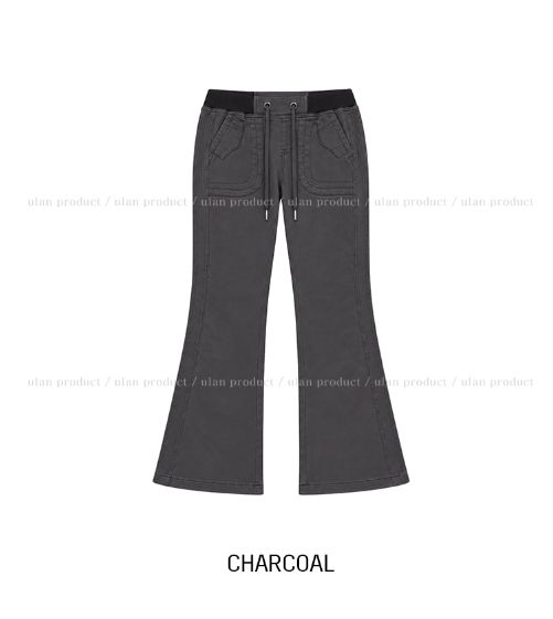 Leend Banding Bootcut Cotton Pants