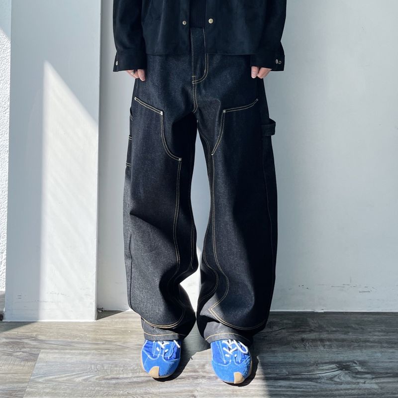 FADE MEET（フェードミート）の「コントラストステッチストレートワイドパンツ（パンツ）」