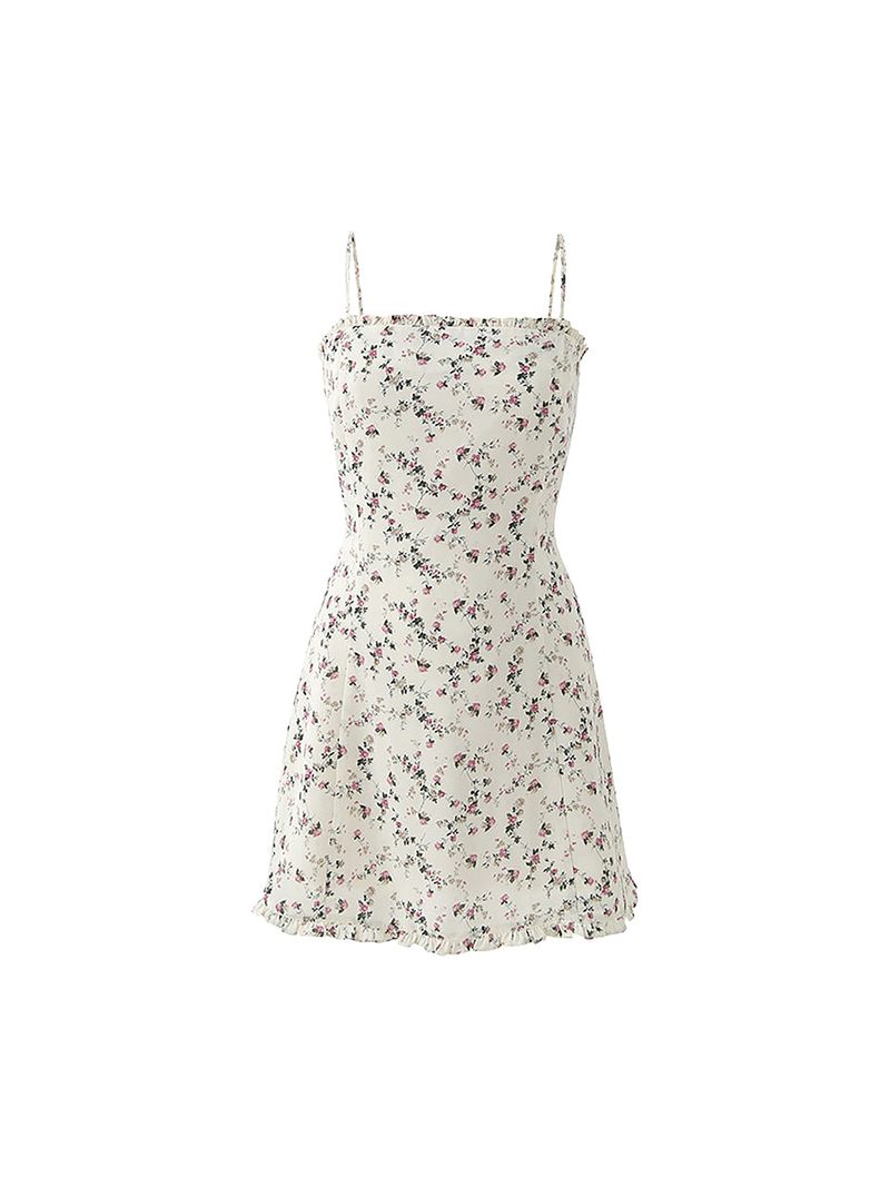 Frill mini dress (flower)