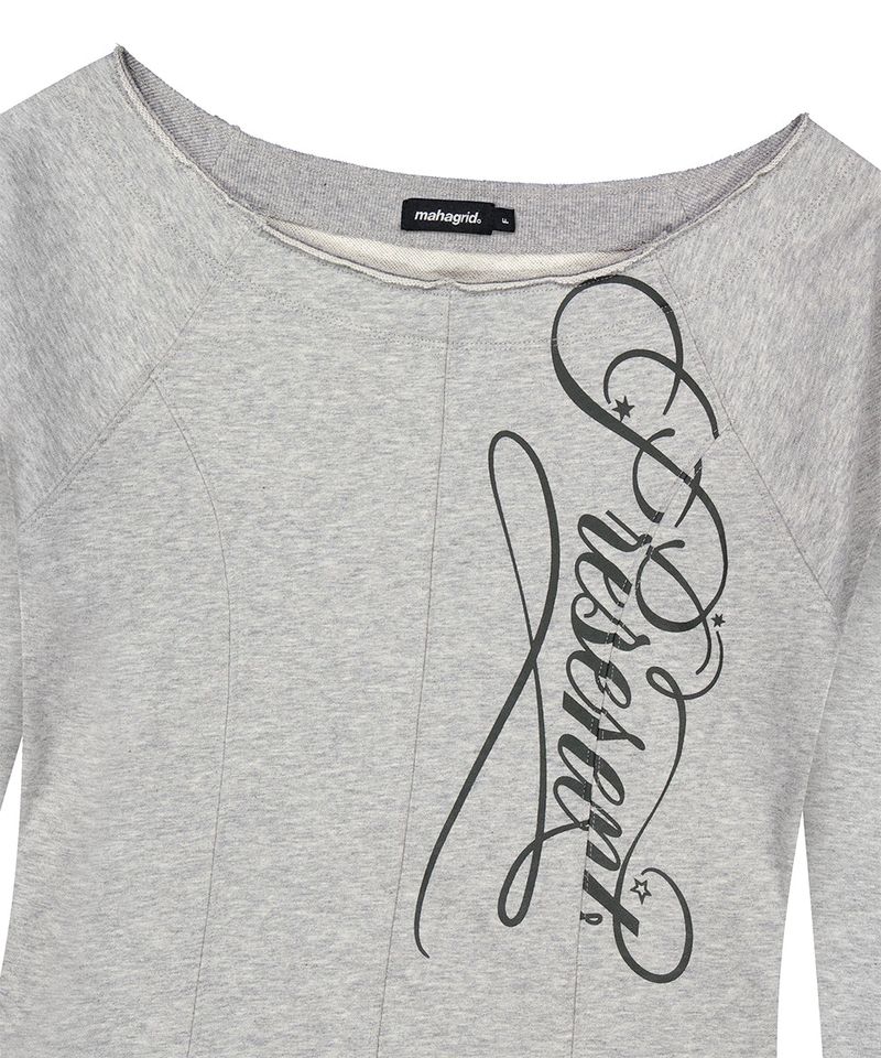 CUT OUT PRESENT OFF SHOULDER TEE