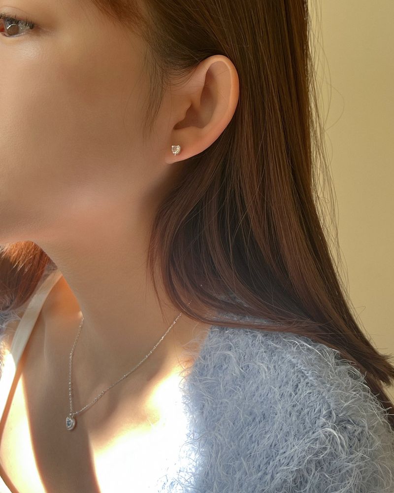 Bijou cubic earring (silver)