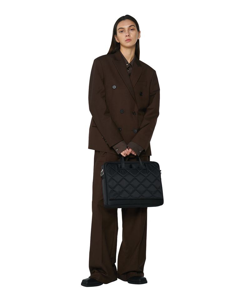 Nylon Quilted Briefcase