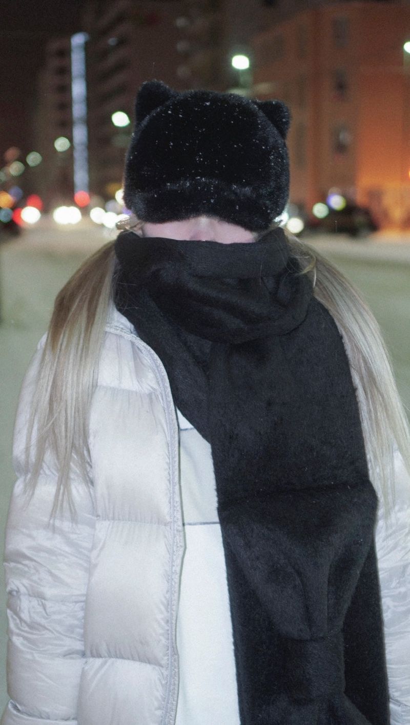 Ribbon Muffler_Fairy black