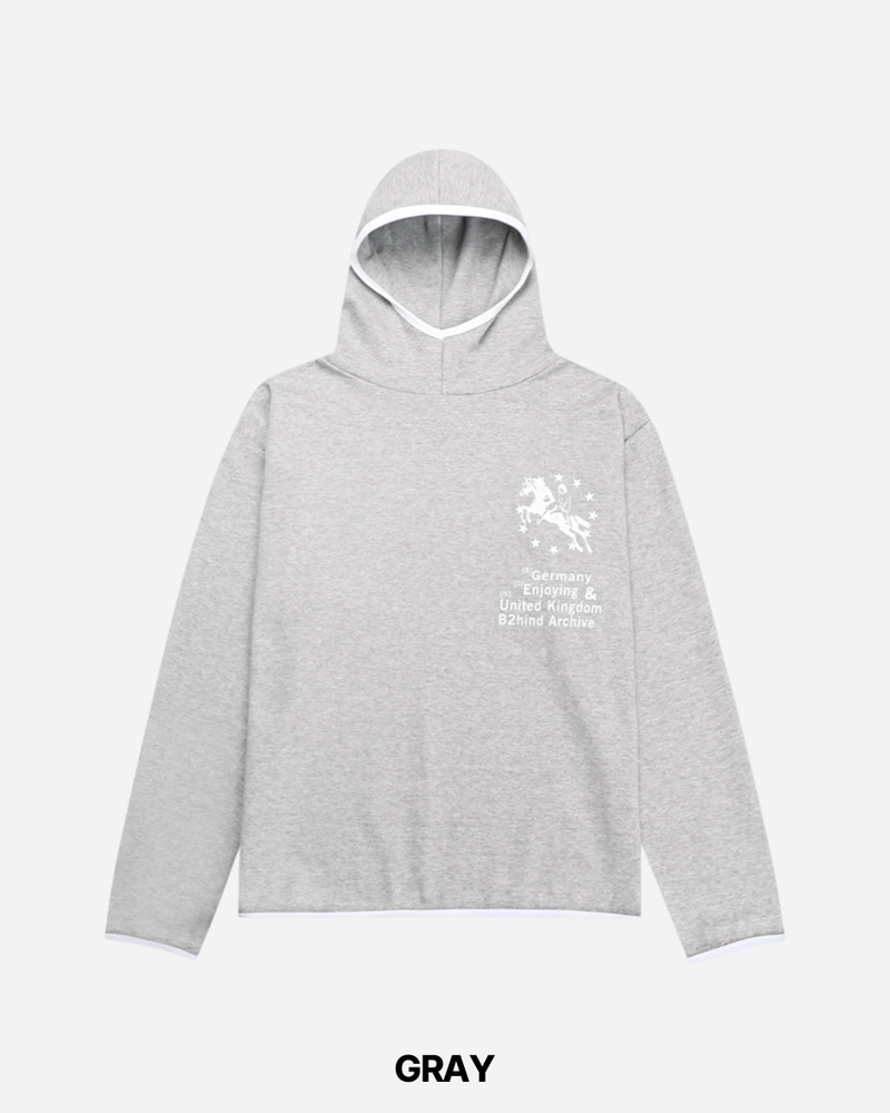 Emblem Crop Hoodie