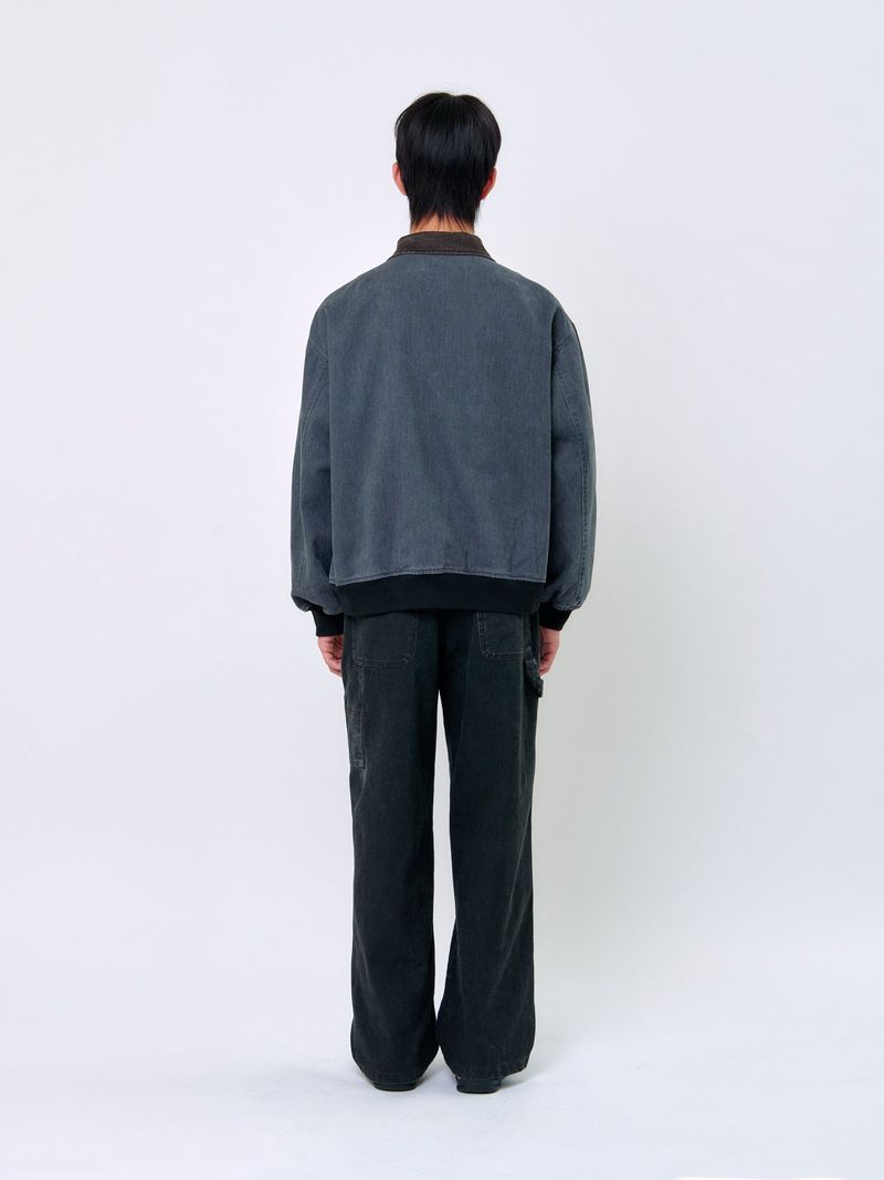 WASHED STITCH BLOUSON_Grey