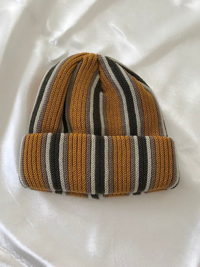 Retro color beanie 