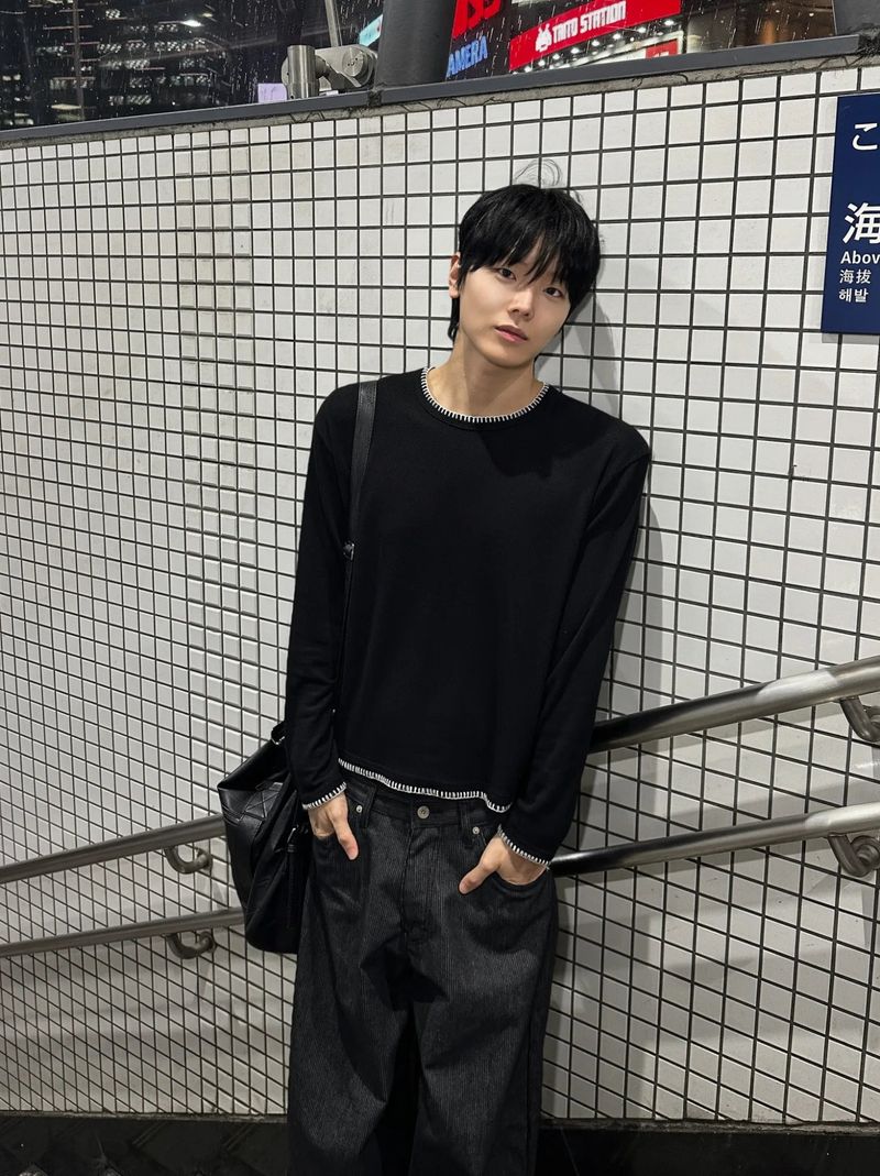 WHAT A LOOK（ワット ア ルック）の「ミエルステッチクロップニット（トップス）」