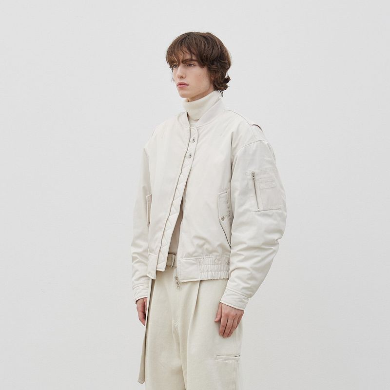 Ber de Noir（ベルドヌア）の「Modern MA Bomber Jacket (Ivory)（Jackets/Outerwear）」