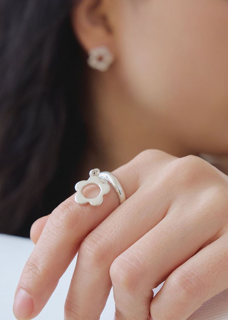 arankie(アレンキ)の「Silver 925 flower open ring(Accessories)」