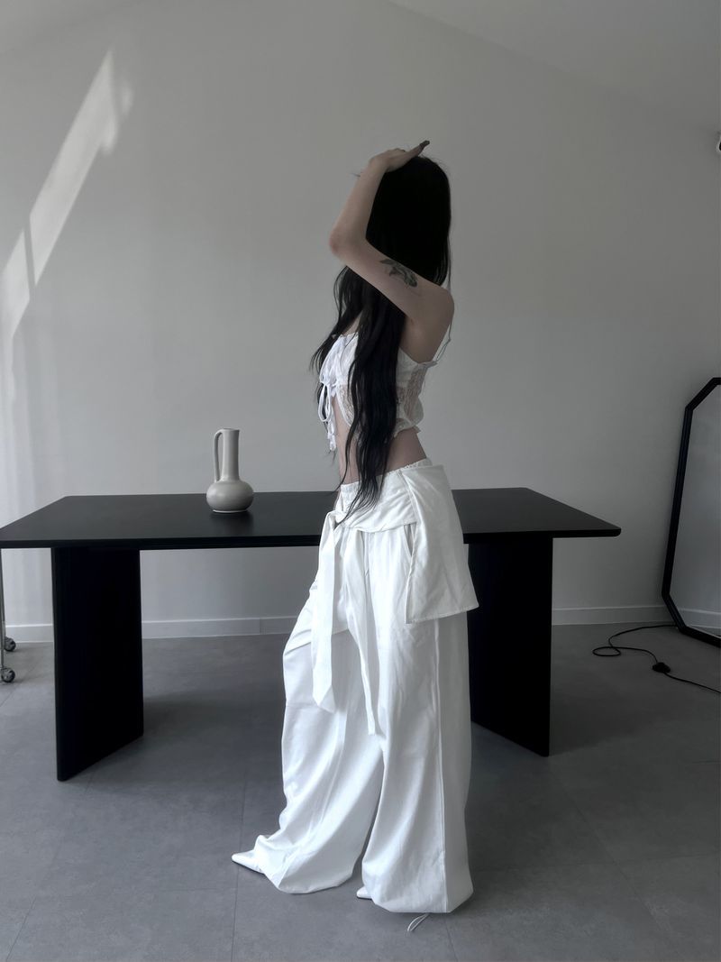 strap string pants (3color)