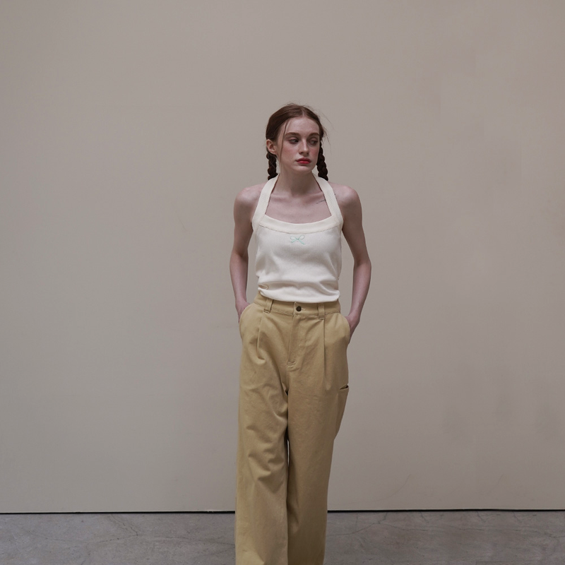 Yellow Wide Wing Pants
